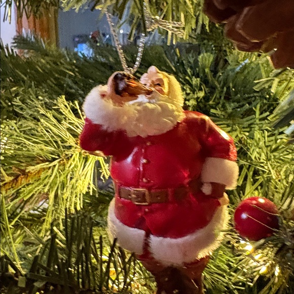 Coca Cola Festive Santa Ornaments -